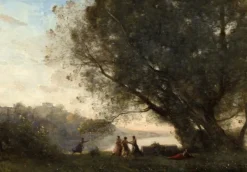 Grafika Kids Jean-Baptiste-Camille Corot : Danse sous les Arbres au Bord du Lac, 1865-1870*Enfant Art|Dès 6 Ans : 50 À 100 Pièces