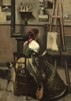 Grafika Kids Jean-Baptiste-Camille Corot : Atelier de l'Artiste, 1868*Enfant Art|Dès 6 Ans : 50 À 100 Pièces