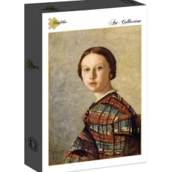 Grafika Jean-Baptiste-Camille Corot : Portrait de Jeune Fille, 1859* De 2 000 Pièces|De 2 000 Pièces