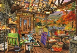 Bluebird Puzzle Joelle McIntyre - Adirondack Porch* Rétros Et Nostalgie|Déco Et Objets