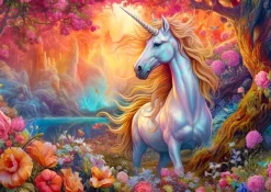 Enjoy Puzzle Jolie Licorne Enchantée* Forêts, Fleurs Et Jardins|De 1 000 Pièces