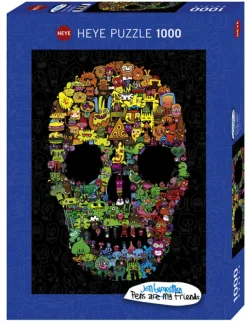 Heye Jon Burgerman - Doodle Skull*Femme Humour, Satire Et Wasgij|Art