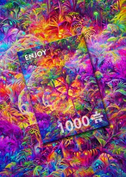 Enjoy Puzzle Jungle Tapestry* Forêts, Fleurs Et Jardins|De 1 000 Pièces