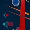 Bluebird Puzzle Kandinsky Vassily - Vassily Kandinsky - Powerful Red, 1928* Art