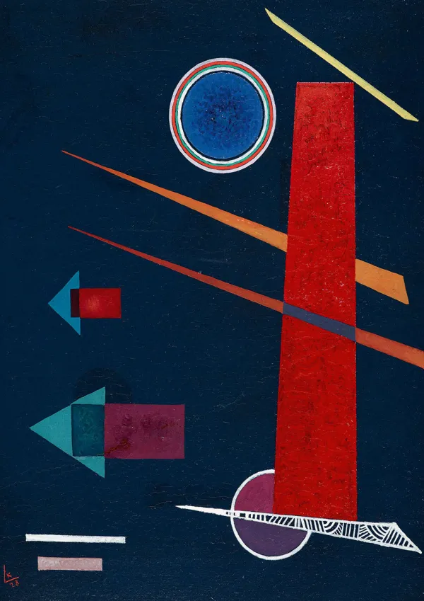 Bluebird Puzzle Kandinsky Vassily - Vassily Kandinsky - Powerful Red, 1928* Art