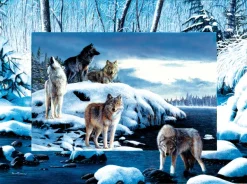 SunsOut Kevin Daniel - Ice Wolves* Loups|De 1 000 Pièces