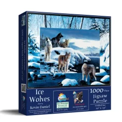 SunsOut Kevin Daniel - Ice Wolves* Loups|De 1 000 Pièces