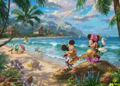 Schmidt Spiele Kinkade Thomas - Mickey et Minnie sur Hawaii*Enfant Puzzles Pour Enfants|De 1 000 Pièces