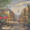 Schmidt Spiele Kinkade Thomas - Thomas Kinkade, Café à Munich* Allemagne|Villes Et Villages