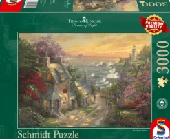 Schmidt Spiele Kinkade Thomas - Thomas Kinkade - Le Cottage et le Phare* De 3 000 Pièces|De 3 000 Pièces