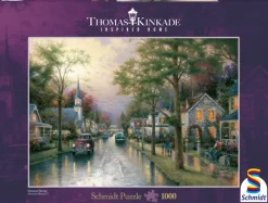 Schmidt Spiele Kinkade Thomas - Thomas Kinkade : Le réveil du village* Rétros Et Nostalgie|Cottages Et Châlets