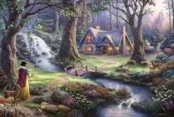 Schmidt Spiele Kinkade Thomas - Thomas Kinkade - Disney, Blanche Neige*Enfant Puzzles Pour Enfants|De 1 000 Pièces