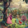 Schmidt Spiele Kinkade Thomas - Thomas Kinkade - Disney, La Belle au Bois Dormant*Enfant Puzzles Pour Enfants|De 1 000 Pièces
