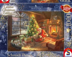 Schmidt Spiele Kinkade Thomas - Thomas Kinkade - Le Père Noël est là!*Femme Rétros Et Nostalgie|Noël