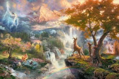 Schmidt Spiele Kinkade Thomas - Thomas Kinkade - Disney, Bambi*Enfant Puzzles Pour Enfants|De 1 000 Pièces
