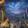Schmidt Spiele Kinkade Thomas - Thomas Kinkade - Disney, La Belle et la Bête*Enfant Puzzles Pour Enfants|De 1 000 Pièces