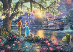 Schmidt Spiele Kinkade Thomas - La Princesse et la Grenouille*Enfant Puzzles Pour Enfants|De 1 000 Pièces