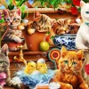 Bluebird Puzzle Kittens in the Potting Shed*Femme Chats|Humour, Satire Et Wasgij