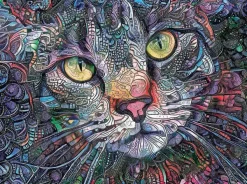 SunsOut Kitty Cat Psychédélique* Chats|De 1 000 Pièces