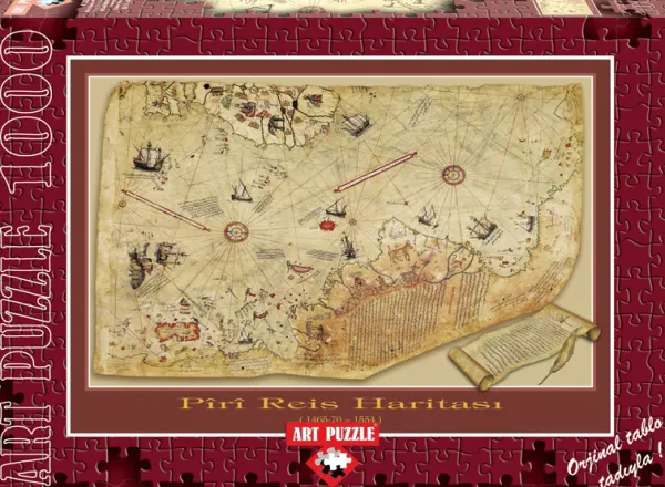 Art Puzzle La Carte de Piri Reis* Cartes Du Monde|De 1 000 Pièces