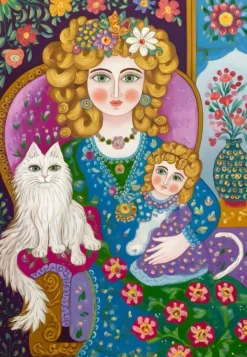 Alipson Puzzle La Dame aux Cheveux d'Or*Femme Chats|Hommes Et Femmes