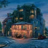 Art Puzzle La Maison Rose Blue* Rétros Et Nostalgie|Villes Et Villages