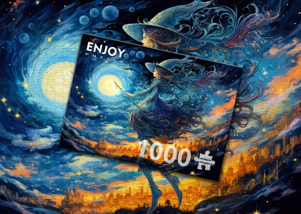 Enjoy Puzzle La Nuit des Sorcières*Femme Puzzles Pour Enfants|Gothiques Et Sorcières
