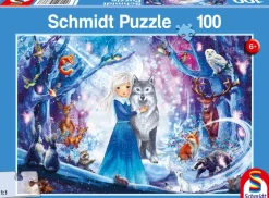 Schmidt Spiele La Princesse dans la Forêt d'Hiver*Enfant Puzzles Pour Enfants|Animaux De La Forêt