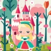 Bluebird Puzzle La Princesse et son Château*Femme/Enfant Puzzles Pour Enfants|Bébés Et Enfants