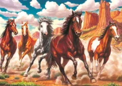 Art Puzzle La Vallée se Déchaîne* Chevaux|De 1 000 Pièces