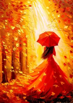 Enjoy Puzzle Lady Autumn*Femme Hommes Et Femmes|Art