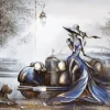 Magnolia Lady in Blue*Femme Voitures, Motos Et Camions|Hommes Et Femmes