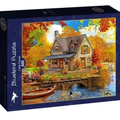 Bluebird Puzzle Lake house* Cottages Et Châlets|Forêts, Fleurs Et Jardins