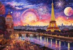 Bluebird Puzzle Landscape In Pointillism* Villes Et Villages|Monuments