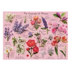 Galison Langage des Fleurs - Puzzle 1000 pièces* Forêts, Fleurs Et Jardins|De 1 000 Pièces