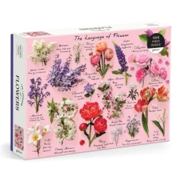 Galison Langage des Fleurs - Puzzle 1000 pièces* Forêts, Fleurs Et Jardins|De 1 000 Pièces