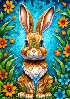 Enjoy Puzzle Lapin de Jardin* Animaux De La Ferme|Forêts, Fleurs Et Jardins