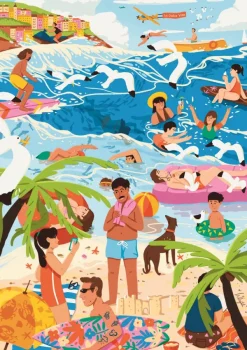 Trefl L'Art De La Couleur : Dans Le Feu De L'Ère Des Fêtes*Femme Hommes Et Femmes|Plages Et Îles De Rêve