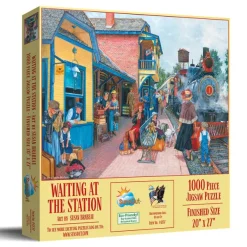 SunsOut L'attente à la Gare*Femme Trains|Hommes Et Femmes