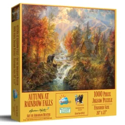 SunsOut L'Automne À Rainbow Falls* Animaux De La Forêt|Cottages Et Châlets