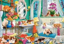 Castorland Le Bain des Animaux de Compagnie* De 1 500 Pièces|De 1 500 Pièces