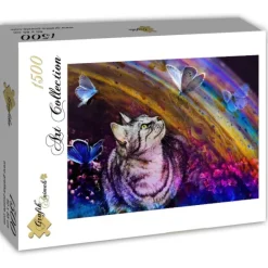 Grafika Le Chat et les Papillons* De 1 500 Pièces|De 1 500 Pièces