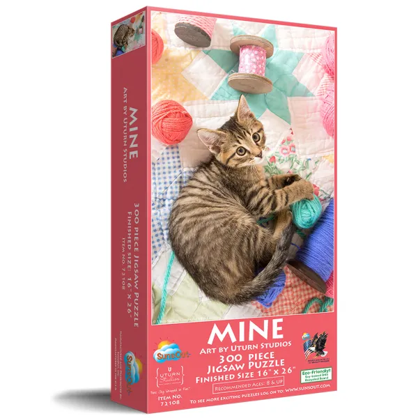 SunsOut Le Chat et ses Pelotes*Femme Chats|Amour Et Tendresse