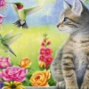 Alipson Puzzle Le Jardin de Tabitha* Oiseaux|Chats