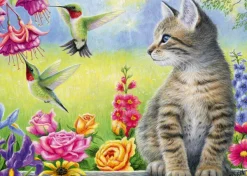 Alipson Puzzle Le Jardin de Tabitha* Oiseaux|Chats