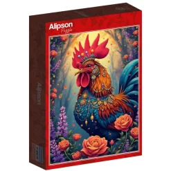 Alipson Puzzle Le Jardin Secret du Coq* Animaux De La Ferme|Forêts, Fleurs Et Jardins