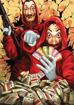 Art Puzzle Le Plan Parfait - La Casa de Pappel*Femme Humour, Satire Et Wasgij|De 1 000 Pièces