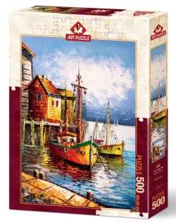 Art Puzzle Le Port Orange* Bateaux|Ports