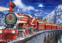 Castorland Le Père Noël Arrive Bientôt en Ville*Femme Trains|Noël