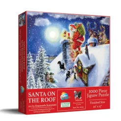 SunsOut Le Père Noël sur le Toit*Femme Rétros Et Nostalgie|Noël